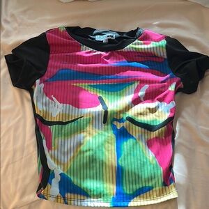 Colorful Abstract Print T-Shirt